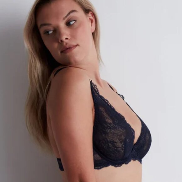 AUBADE Danse Des Sens Underwire Bra in Evening Blue Size 32B Brand New in Box - Picture 2 of 13